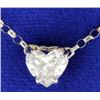 Image 1 : Diamond Heart Shaped pendant with chain