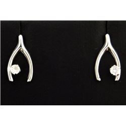 Lucky "wishbone" style earrings