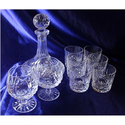 Lismore Pattern Waterford Crystal - 9 pieces