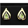 Image 1 : Peridot and Diamond Earrings