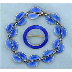 David Andersen Bracelet and Norwegian Made Matching Pin