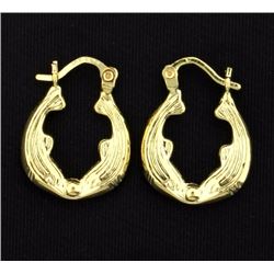 Dolphin Hoop Earrings
