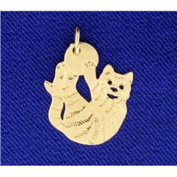Cat with a Ball Charm