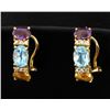 Image 1 : Diamond and Colored Stone Earrings