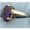 Image 2 : Amethyst Cameo and Diamond Ring