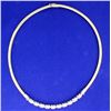Image 1 : Diamond Omega Necklace