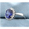Image 2 : Sterling silver Ring with Lab Tanzanite