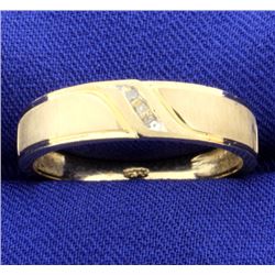 10K 3-Diamond Wedding Band