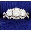 Image 1 : 3 Stone Diamond Ring 2 ct total weight