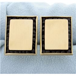 14K Gold & Onyx Cufflinks