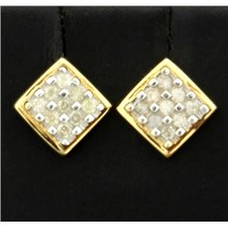 .36ct Total Weight Diamond Earrings