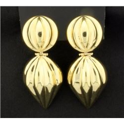 Large Hollow Dangle Earrings