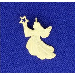 14K Angel Pendant
