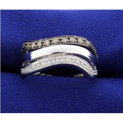 1/3ct TW Chocolate and White Diamond Ring
