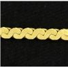 Image 2 : 25 Inch Italian Made Flat Link Gold Chain