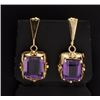 Image 1 : 10ct Total Weight Amethyst Earrings