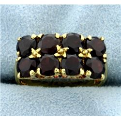 18k Italian Made 4ct TW Garnet Ring