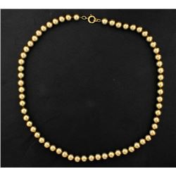 Antique Gold Bead Necklace