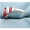 Image 2 : Rubellite Tourmaline and Diamond Ring