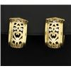 Image 1 : 18K Intricate Hoop Earrings