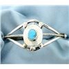 Image 1 : Sterling Cuff Bracelet with Turquoise