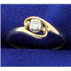 Image 1 : .15ct Solitaire Diamond Ring