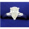 Image 1 : 1.85ct TW Pear Shape Diamond Ring