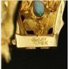 Image 3 : 18K Diamond and Opal Bangle Bracelet