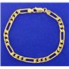 Image 1 : 16 1/2 Inch Gold Link Chain Necklace