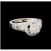 Image 1 : 1.52 ctw Diamond Ring - 18KT White Gold
