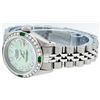 Image 7 : Rolex Stainless Steel Green MOP Diamond DateJust Ladies Watch