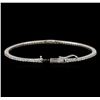 Image 3 : 14KT White Gold 2.05 ctw Diamond Bangle Bracelet