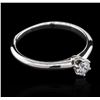 Image 3 : Tiffany & Co. 0.19 ctw Diamond Solitaire Ring - Platinum