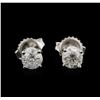 Image 1 : 1.26 ctw Diamond Stud Earrings - 14KT White Gold