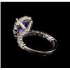 Image 3 : 14KT White Gold 2.70 ctw Tanzanite and Diamond Ring