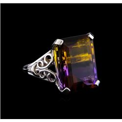 15.27 ctw Ametrine Ring - 14KT White Gold