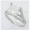 Image 2 : GIA Certified 3.25 ctw Diamond Ring - 14KT White Gold