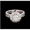 Image 2 : 14KT White Gold 2.76 ctw Diamond Ring
