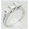 Image 7 : 1.31 ctw Diamond Ring - 14KT White Gold