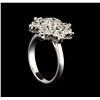 Image 4 : 14KT White Gold 1.14 ctw Diamond Ring