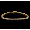 Image 1 : 14KT Yellow Gold 4.91 ctw Diamond Bracelet