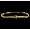 Image 2 : 14KT Yellow Gold 4.91 ctw Diamond Bracelet