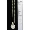 Image 4 : 1.11 ctw Diamond Pendant With Chain - 14KT White Gold