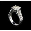 Image 4 : 14KT White Gold 2.65 ctw Diamond Ring