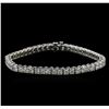 Image 1 : 8.30 ctw Diamond Tennis Bracelet - 14KT White Gold