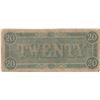 Image 2 : 1864 $20 Confederate States of America Bank Note