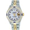 Image 1 : Rolex Two-Tone Sapphire Channel Set Diamond DateJust Ladies Watch