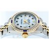 Image 5 : Rolex Two-Tone Sapphire Channel Set Diamond DateJust Ladies Watch