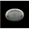Image 2 : 20.35 ctw Quartz and Diamond Ring - 18KT White Gold