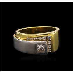 0.50 ctw Diamond Ring - 14KT Two-Tone Gold